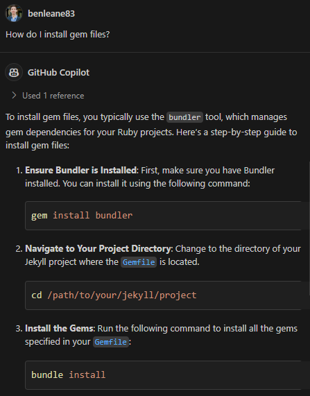 Copilot Chat Example