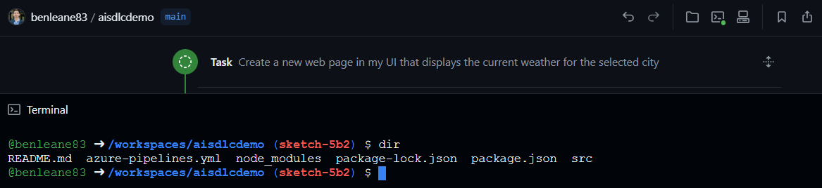 Workspace Terminal